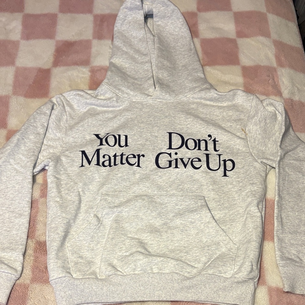 PRAYING - Gray Graphic Hoodie